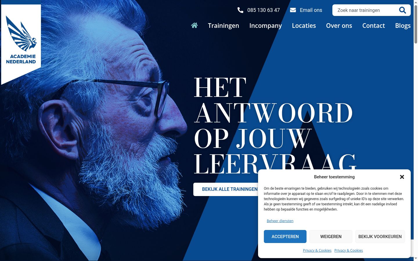 Sutikimo reklamjuostės, rodytos prieš bet kokią sąveiką, ekrano kopija