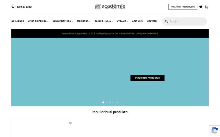Zrzut ekranu academie.lt