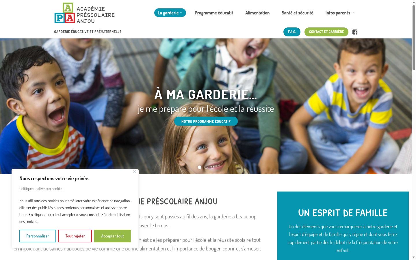 Screenshot tal-banner tal-kunsens muri qabel kwalunkwe interazzjoni