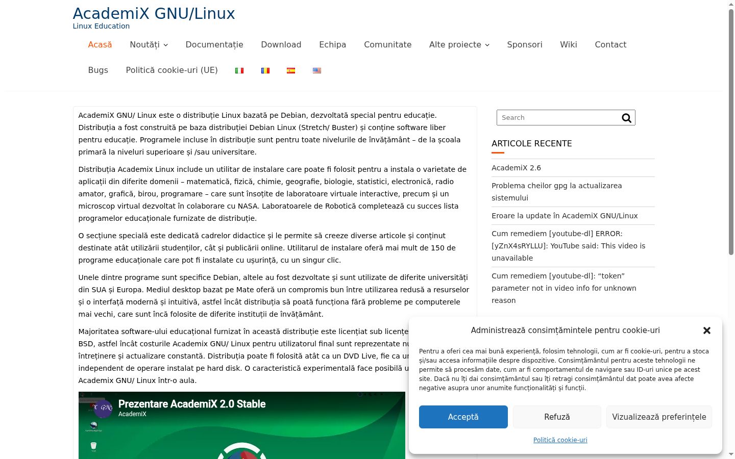 Zrzut ekranu banera zgody wyświetlanego przed jakąkolwiek interakcją