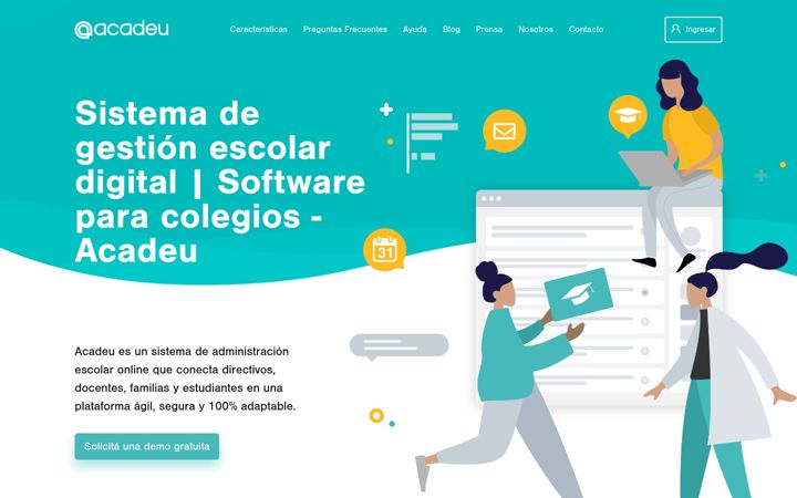 Screenshot di acadeu.com