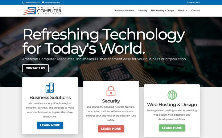 Screenshot of acainc.net