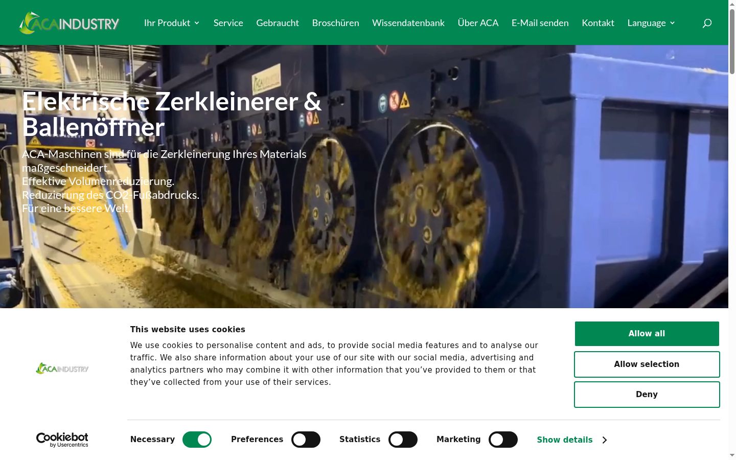 Screenshot van de toestemmingsbanner zoals getoond vóór enige interactie