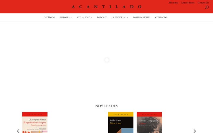 Screenshot of acantilado.es