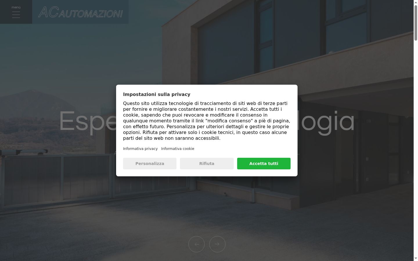 Képernyőkép a bármilyen interakció előtt megjelenő hozzájárulási bannerről