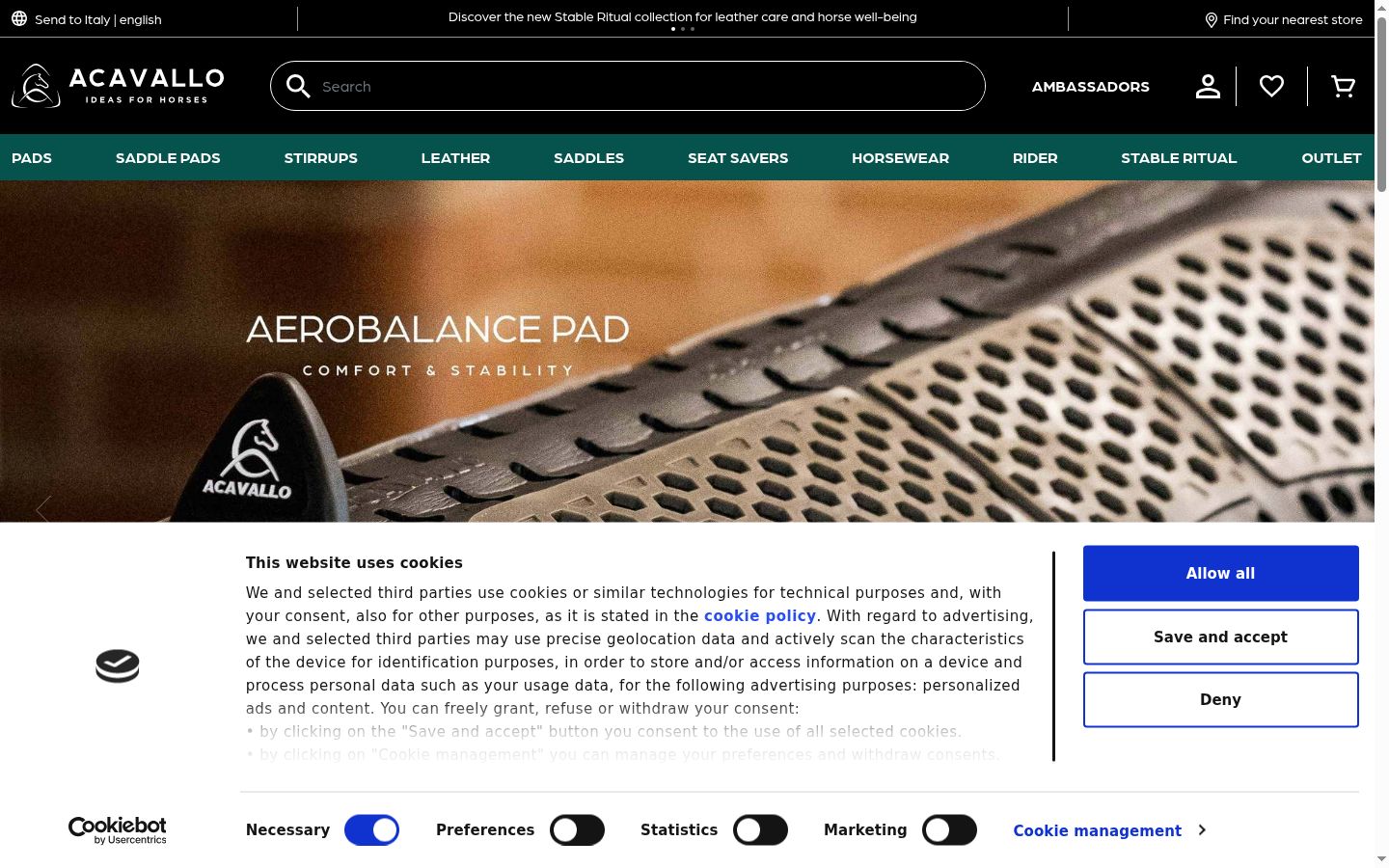 Sutikimo reklamjuostės, rodytos prieš bet kokią sąveiką, ekrano kopija