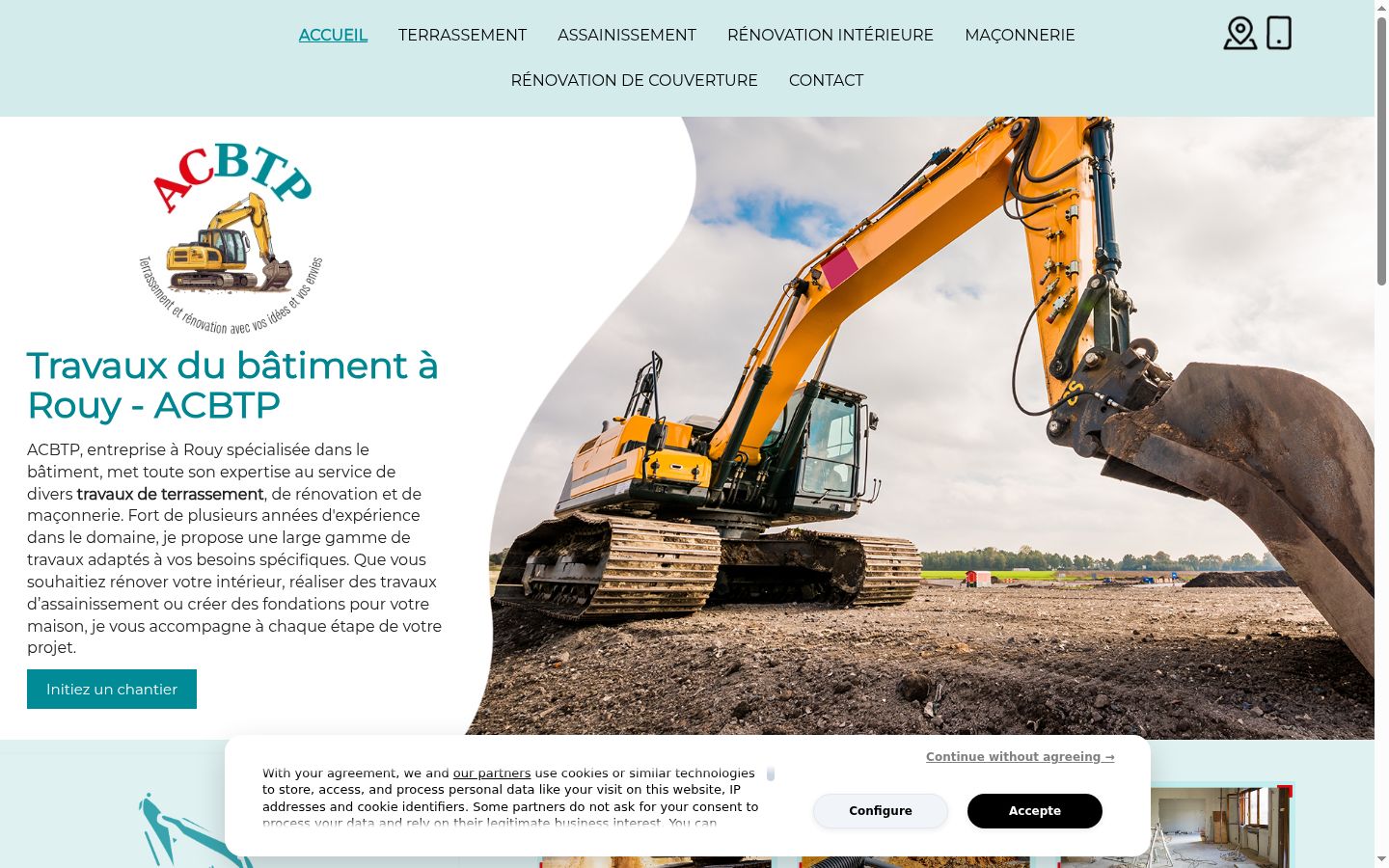 Screenshot tal-banner tal-kunsens muri qabel kwalunkwe interazzjoni