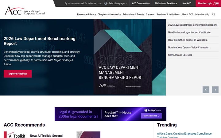 Screenshot of acc.com