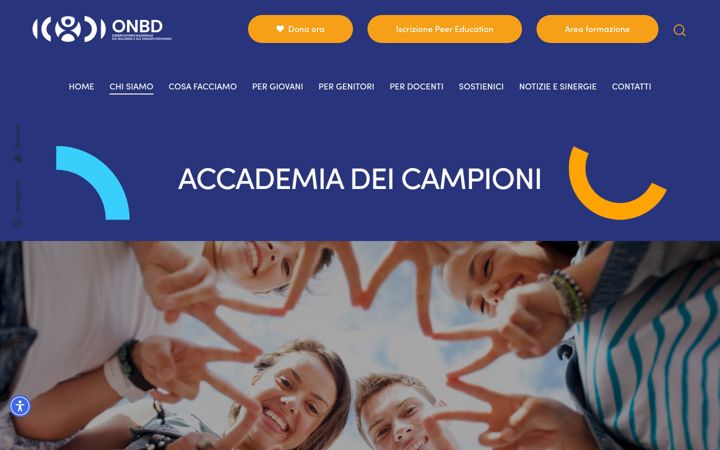 Screenshot of accademiadeicampioni.it