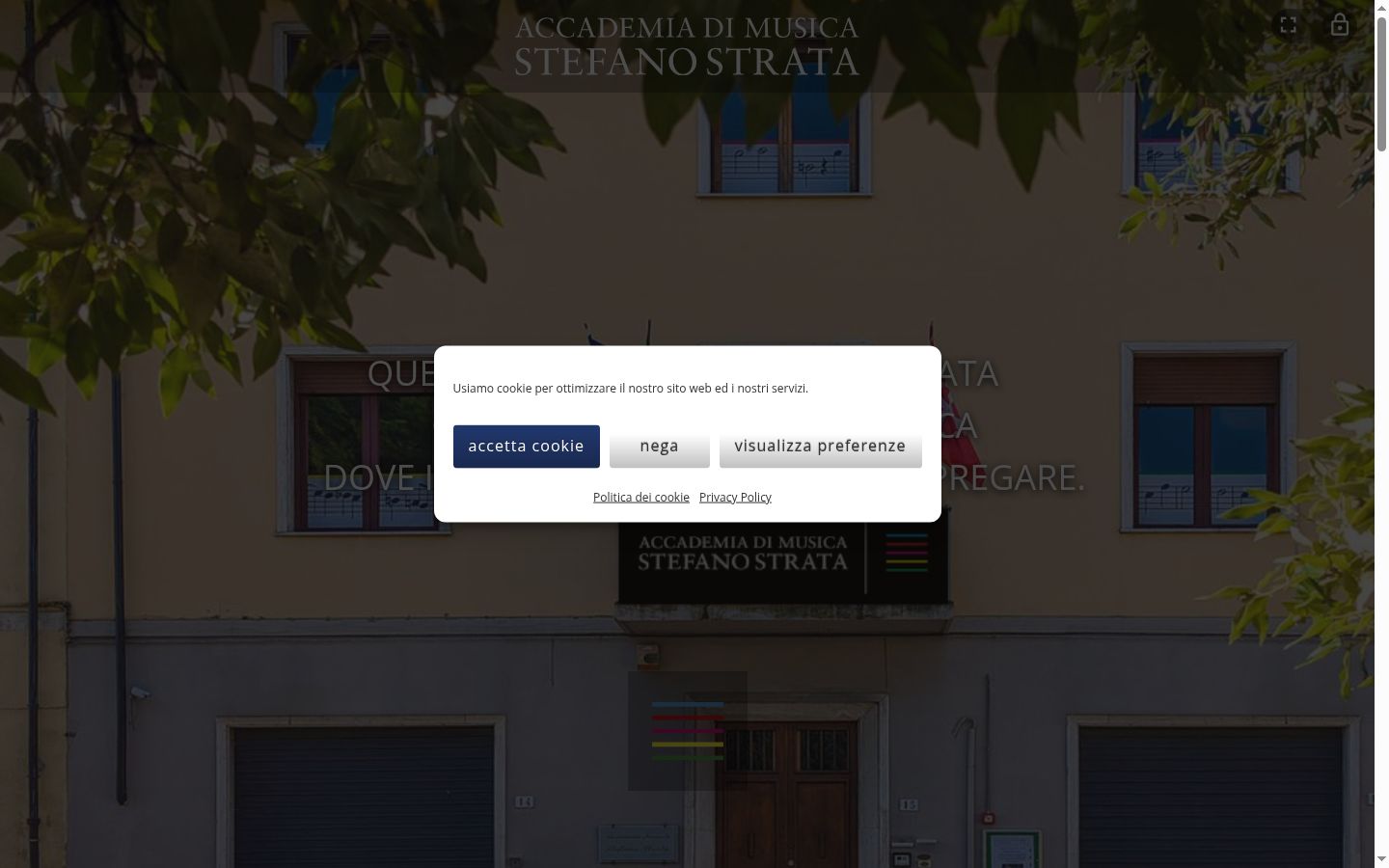 Screenshot des Einwilligungsbanners vor jeglicher Interaktion
