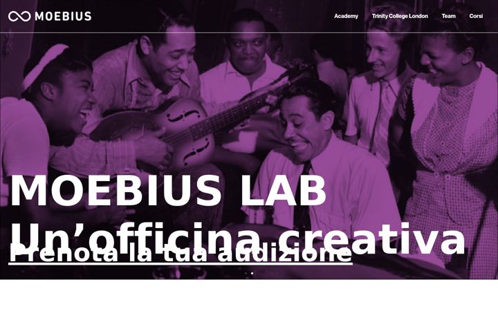Screenshot of accademiamoebius.it