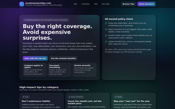 accainsurancetips.com
