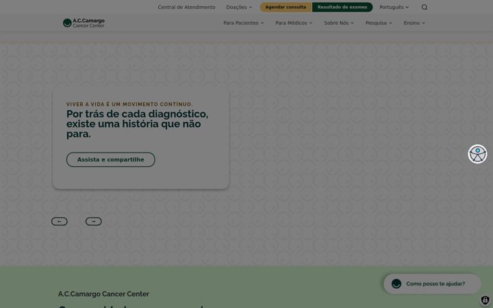 Screenshot of accamargo.org.br