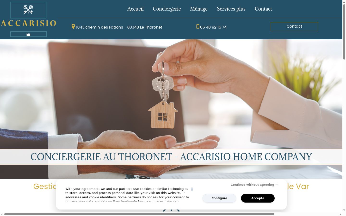 Screenshot tal-banner tal-kunsens muri qabel kwalunkwe interazzjoni