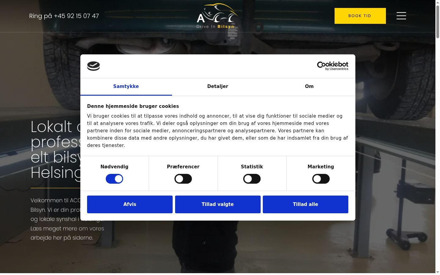 Sutikimo reklamjuostės, rodytos prieš bet kokią sąveiką, ekrano kopija