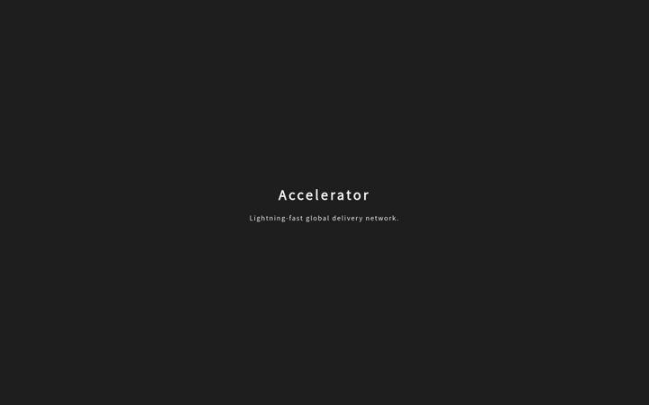 Screenshot of accelerator.net