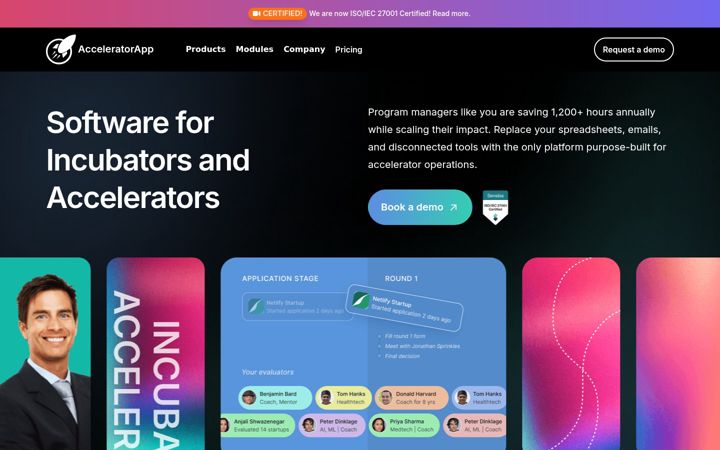 Screenshot of acceleratorapp.co
