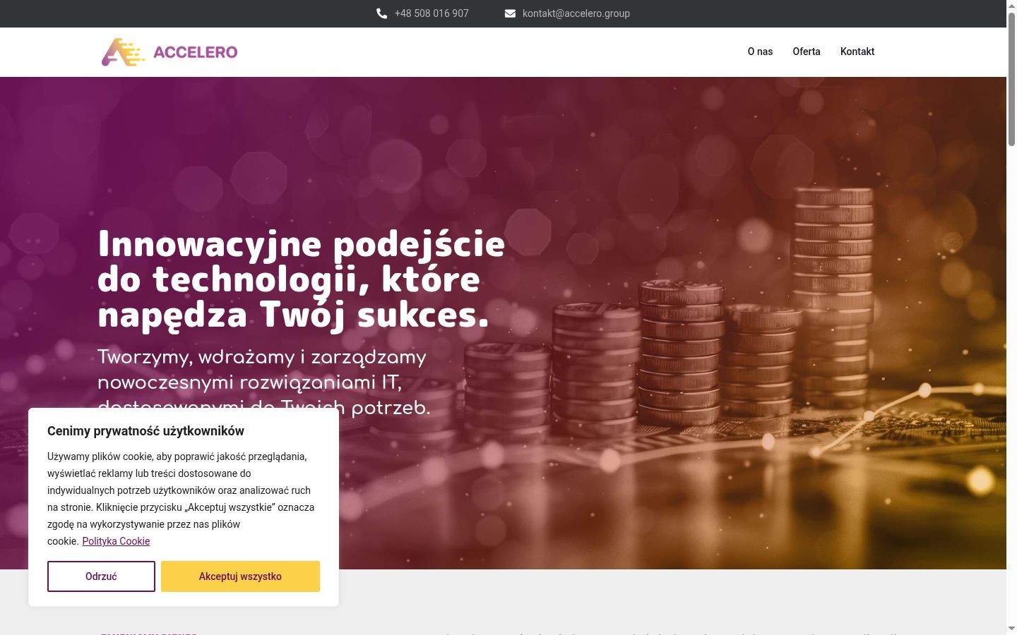 Snímek obrazovky baneru souhlasu zobrazeného před jakoukoli interakcí