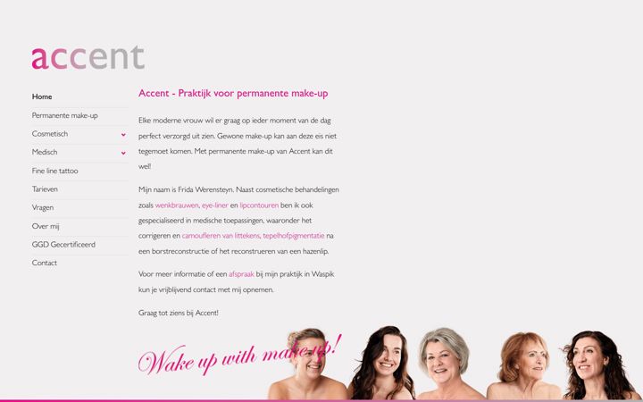 Screenshot di accent-pmu.nl
