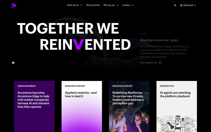 Skjermbilde av accenture.com