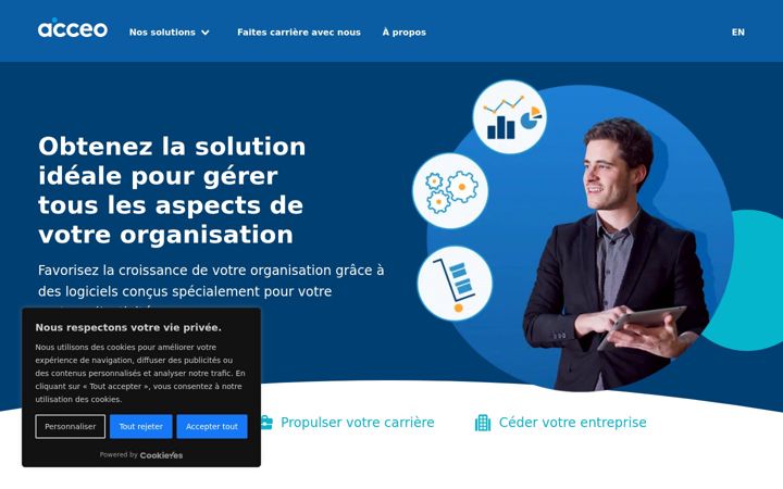 Screenshot of acceo.com