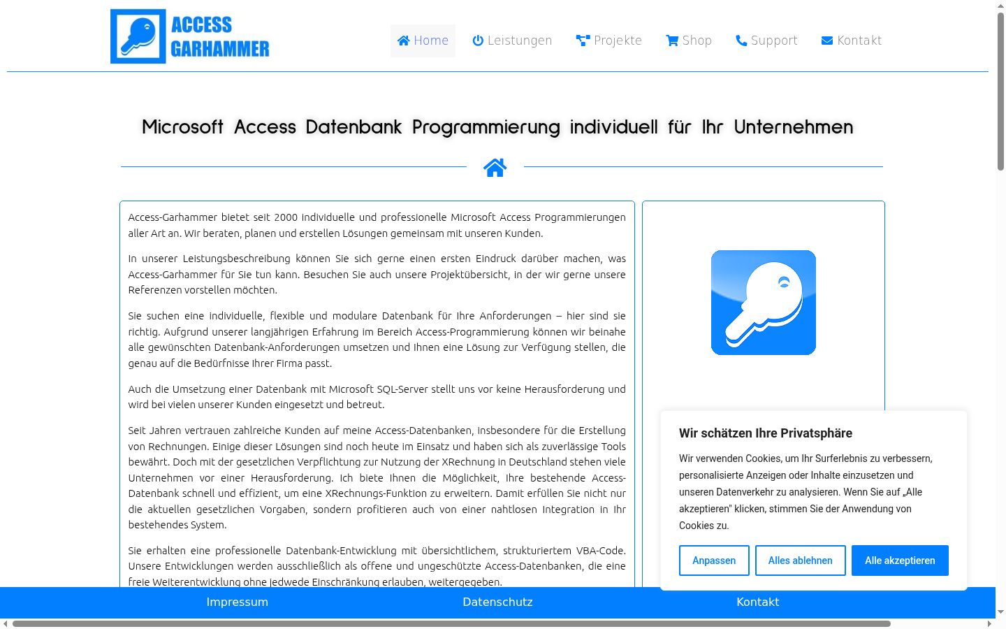 Capture d'écran de la bannière de consentement affichée avant toute interaction