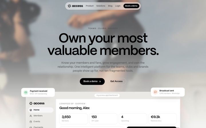 Screenshot of access.app