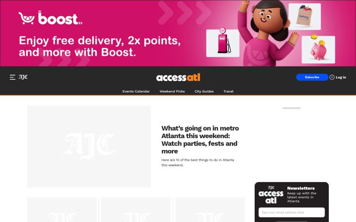 Screenshot of accessatlanta.com