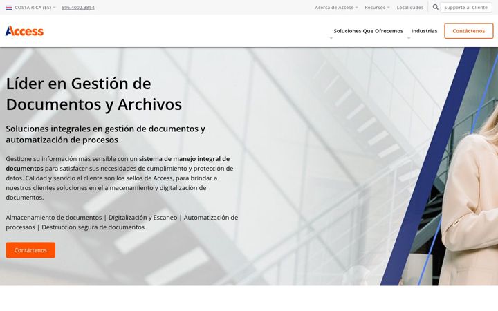 Screenshot of accesscorp.cr