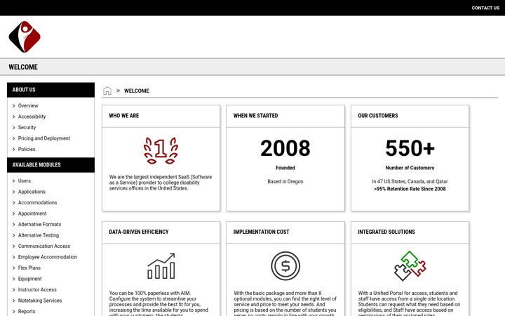 Screenshot of accessiblelearning.com