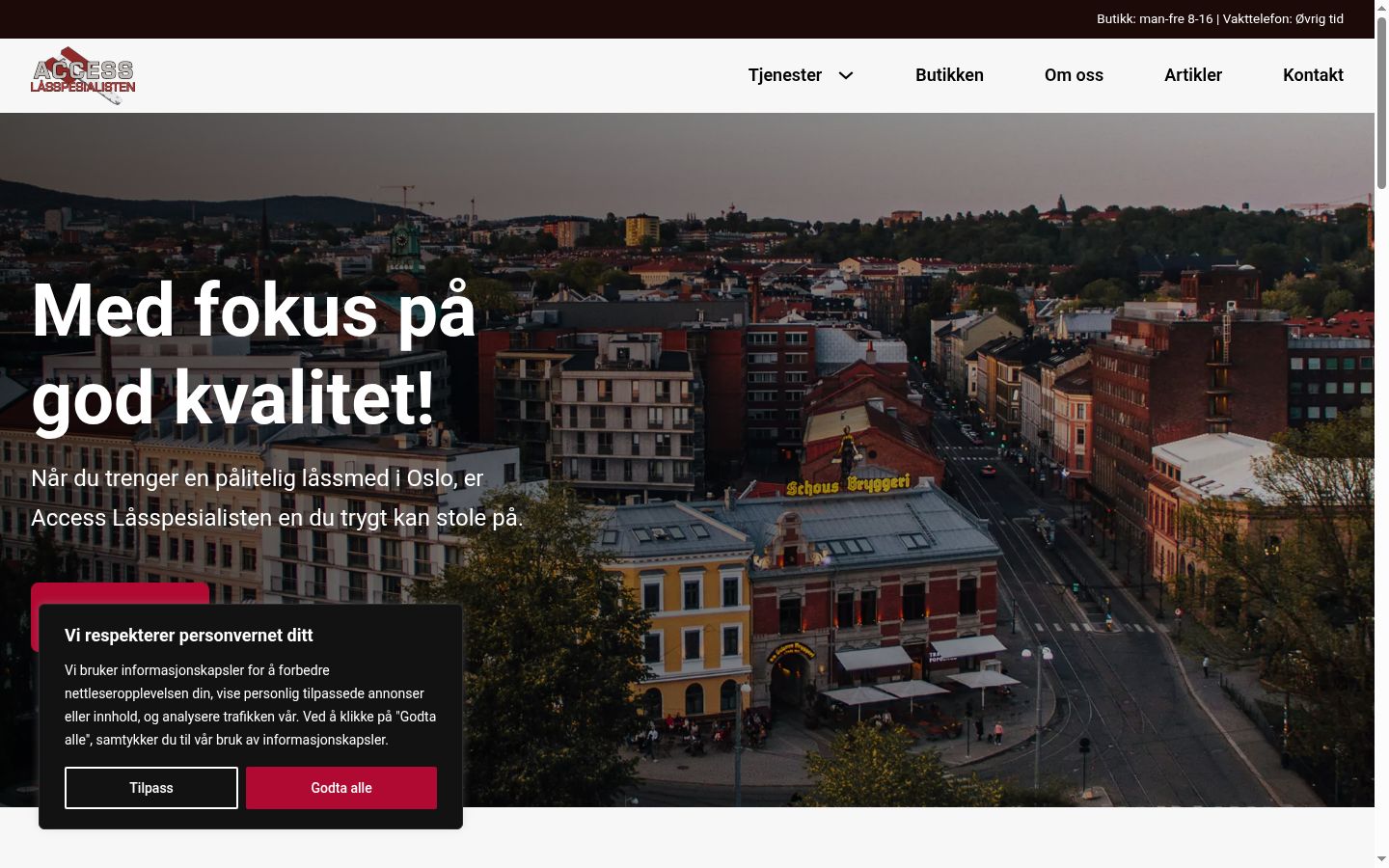 Zrzut ekranu banera zgody wyświetlanego przed jakąkolwiek interakcją