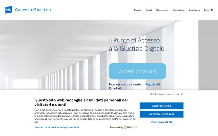 Screenshot of accessogiustizia.it