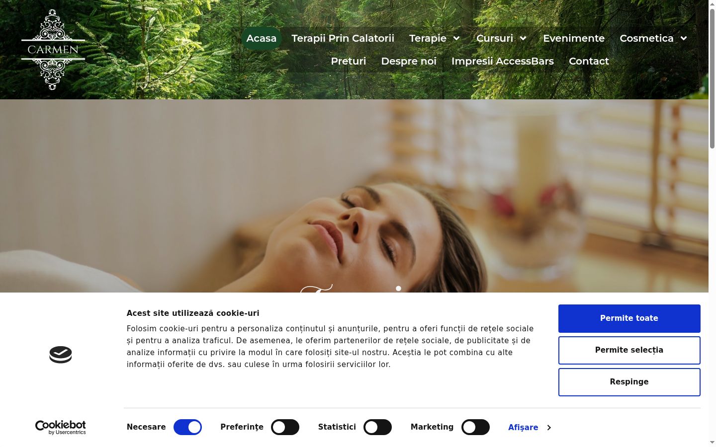 Screenshot van de toestemmingsbanner zoals getoond vóór enige interactie