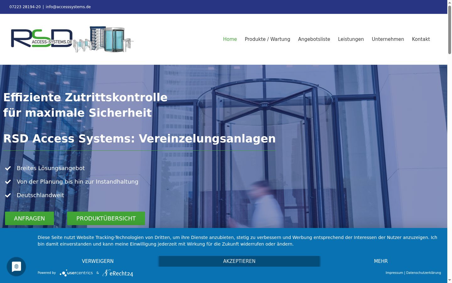 Screenshot van de toestemmingsbanner zoals getoond vóór enige interactie
