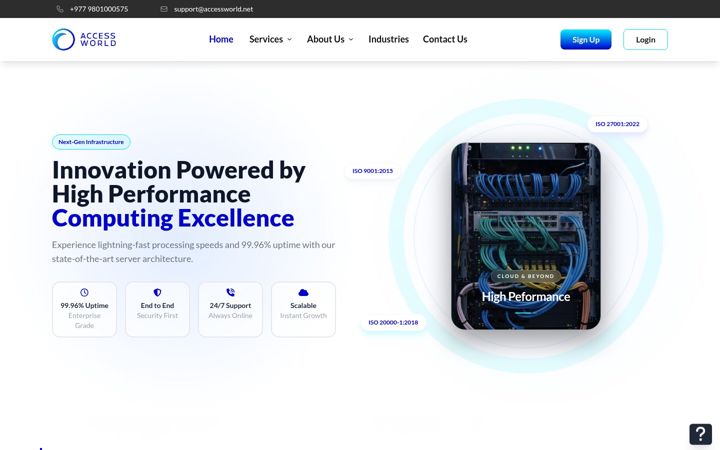 Screenshot of accessworld.net