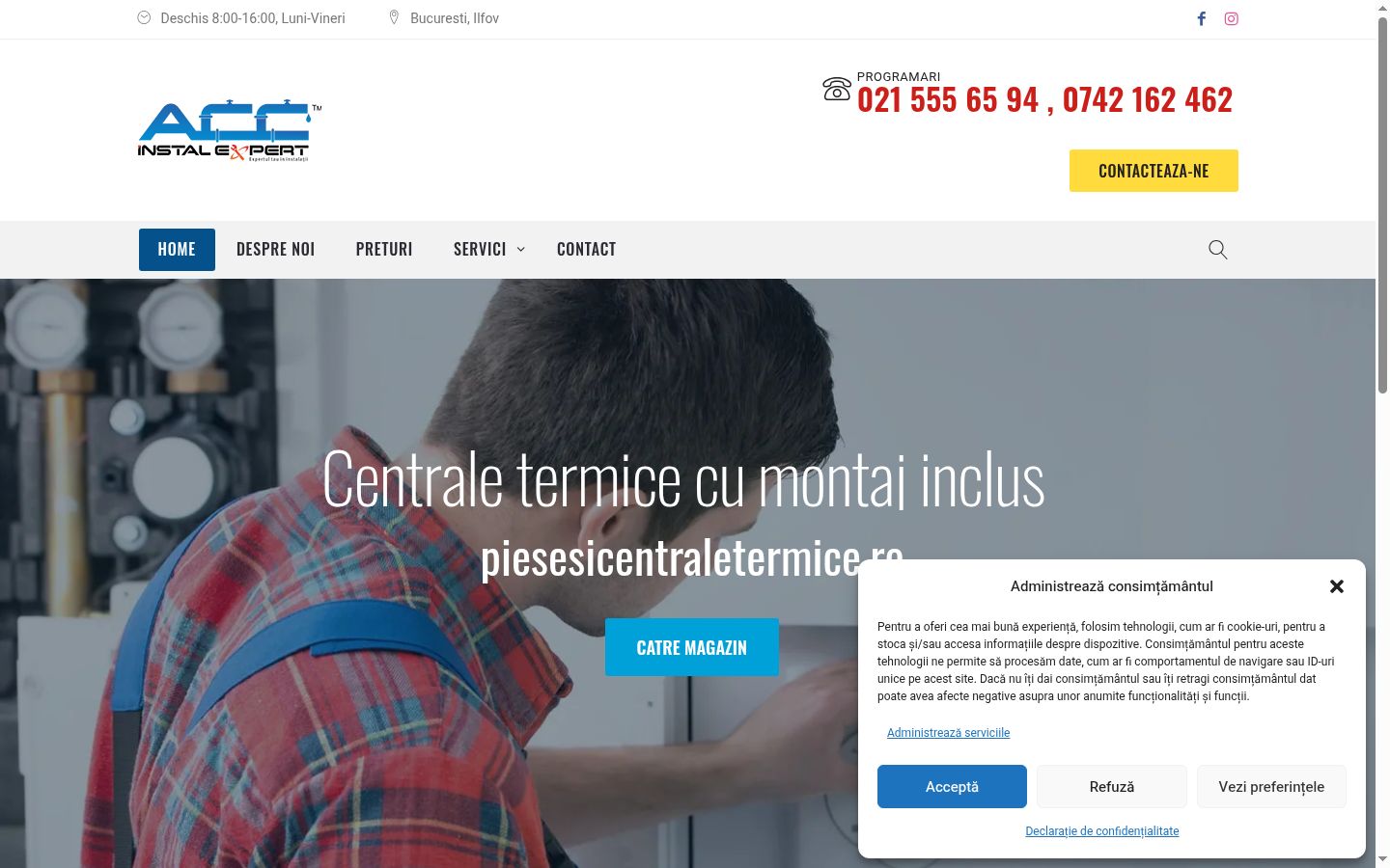 Sutikimo reklamjuostės, rodytos prieš bet kokią sąveiką, ekrano kopija