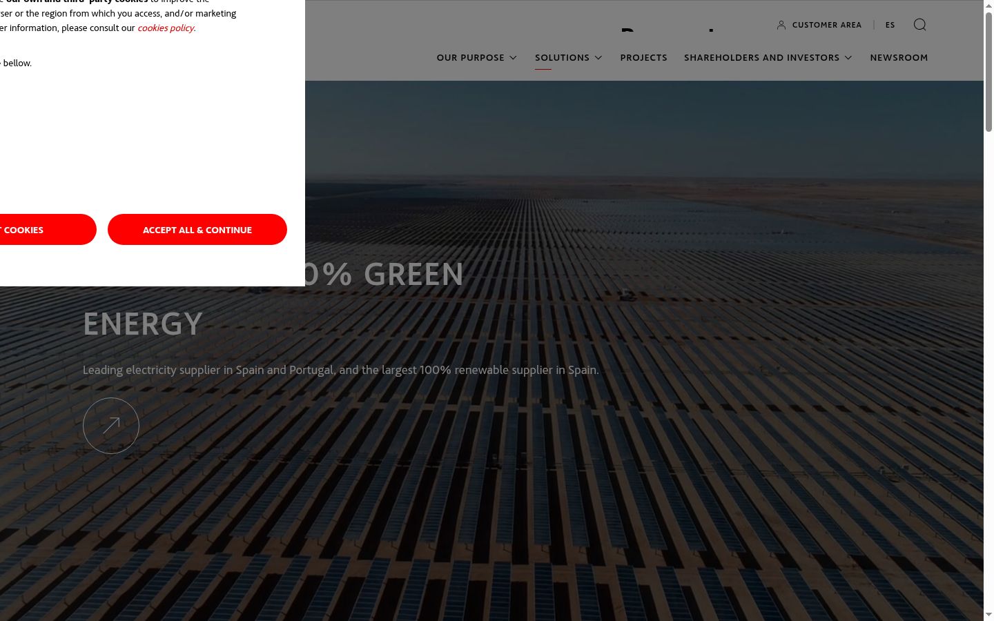 Screenshot tal-banner tal-kunsens muri qabel kwalunkwe interazzjoni