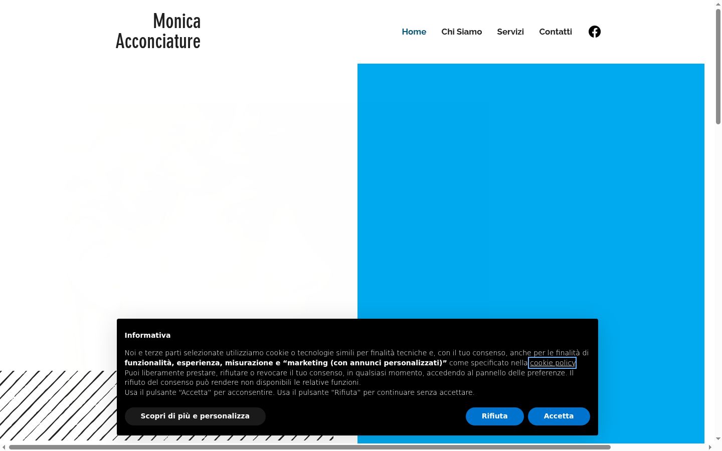 Screenshot des Einwilligungsbanners vor jeglicher Interaktion