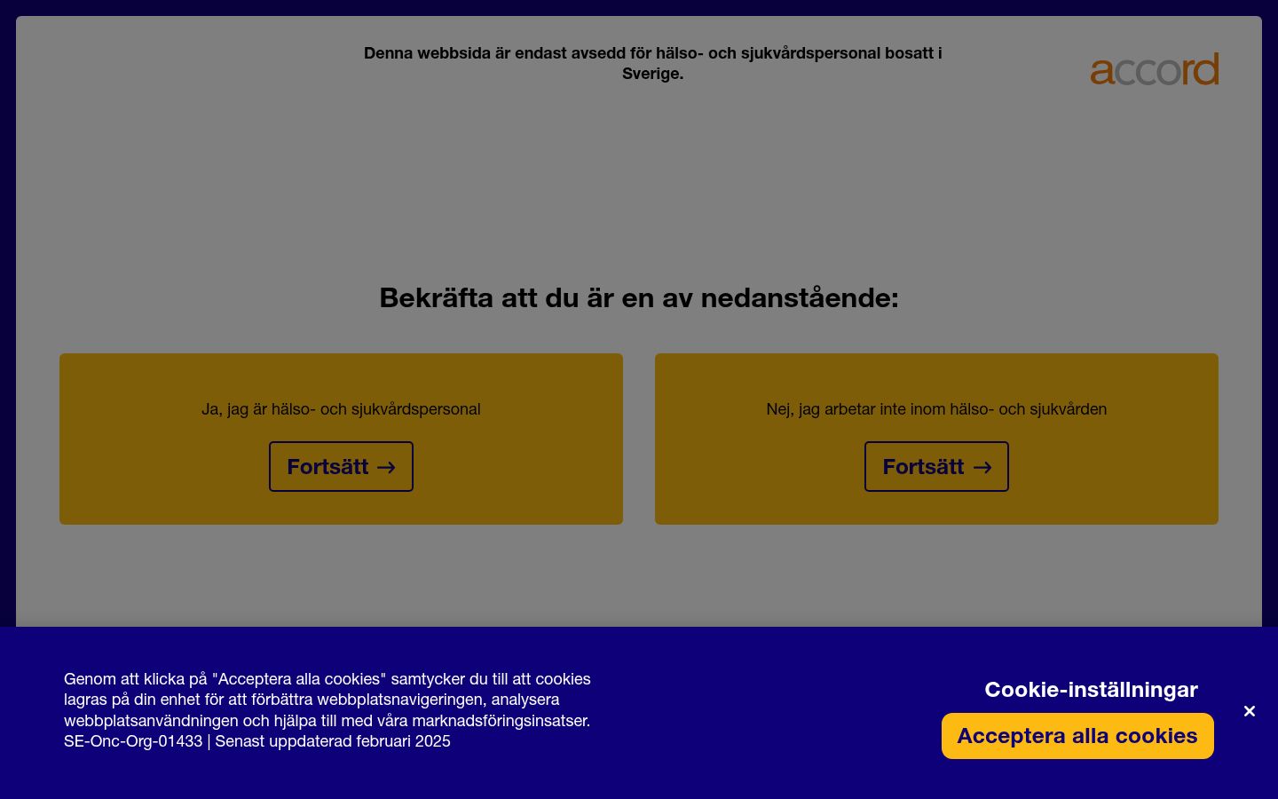 Captura de pantalla del banner de consentimiento mostrado antes de cualquier interacción