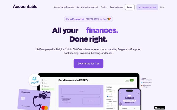 Screenshot of accountable.eu