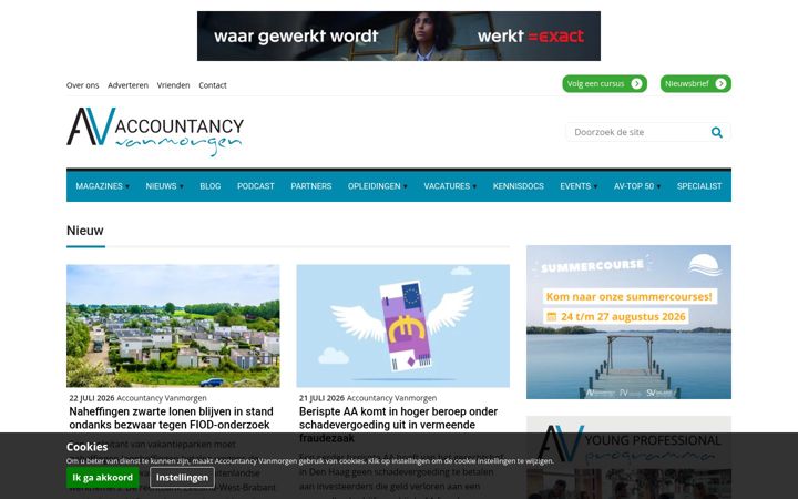 Screenshot ta' accountancyvanmorgen.nl