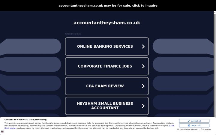 Screenshot di accountantheysham.co.uk