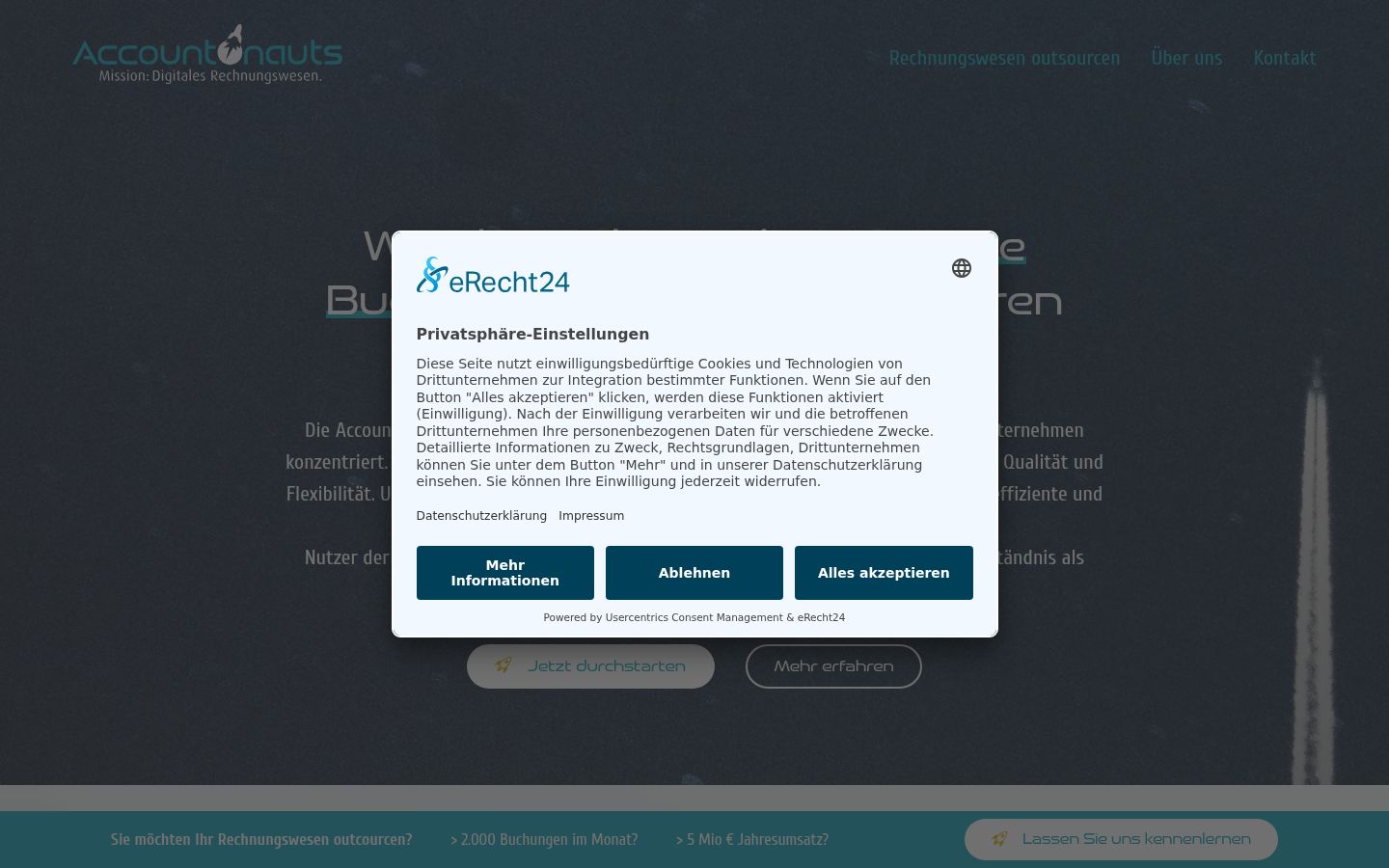 Screenshot tal-banner tal-kunsens muri qabel kwalunkwe interazzjoni