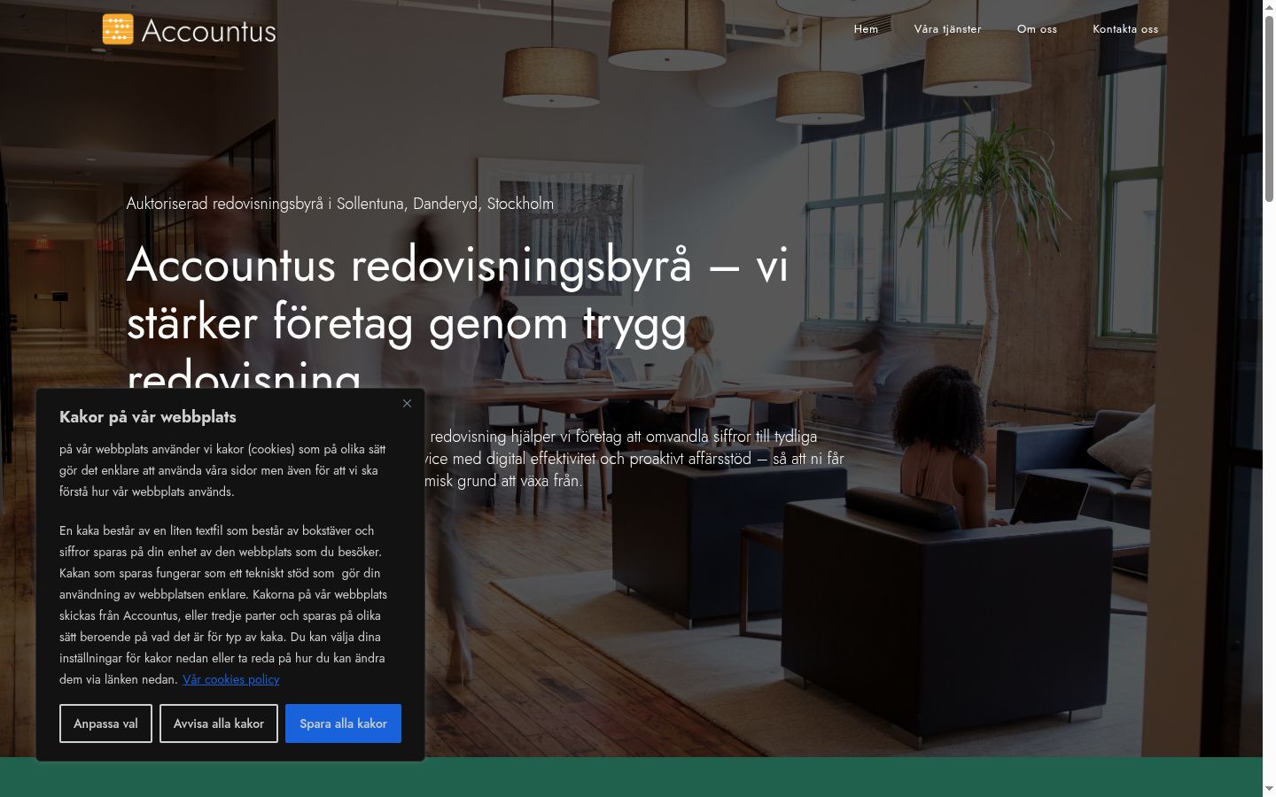 Screenshot van de toestemmingsbanner zoals getoond vóór enige interactie
