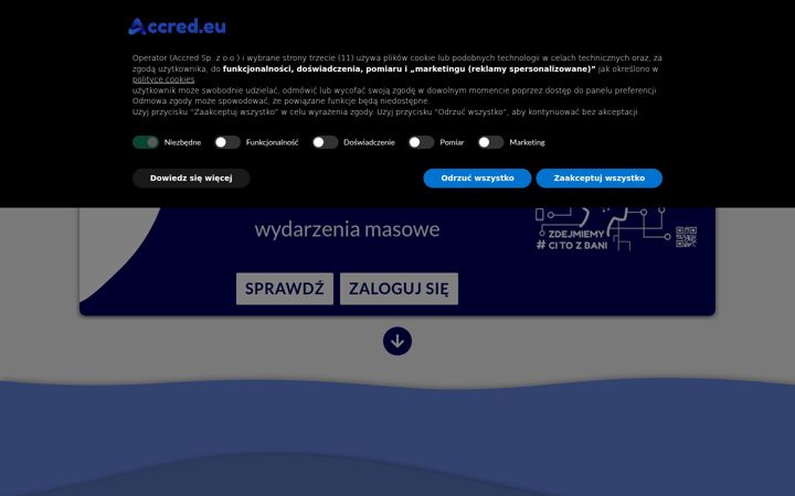 Screenshot of accred.eu