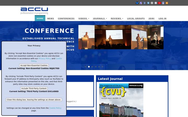 Screenshot of accu.org