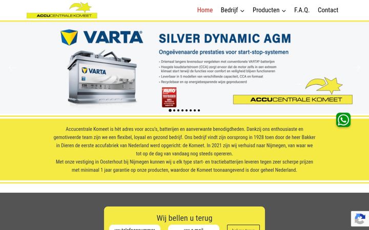 Screenshot of accucentralekomeet.nl