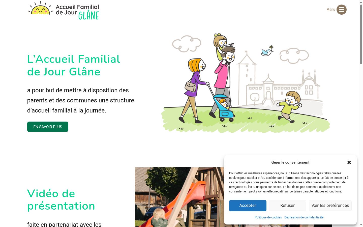 Screenshot des Einwilligungsbanners vor jeglicher Interaktion