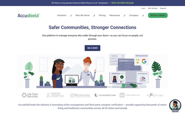 Screenshot of accushield.com