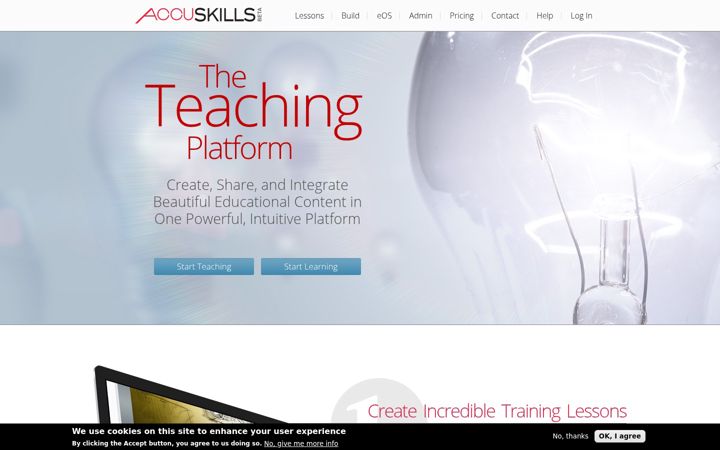 Screenshot of accuskills.com